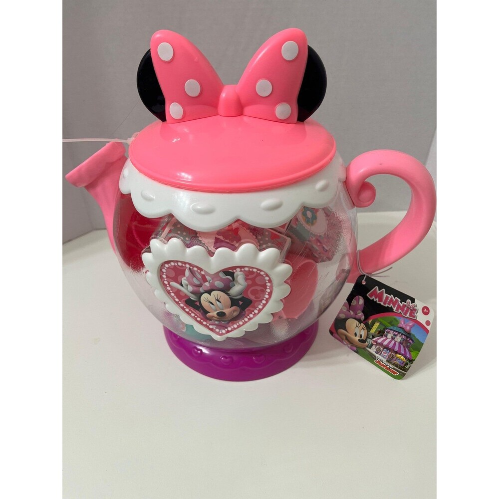 Disney Minnie Mouse Tea Set Teapot Playset Pretend Play Kids Toy 3+